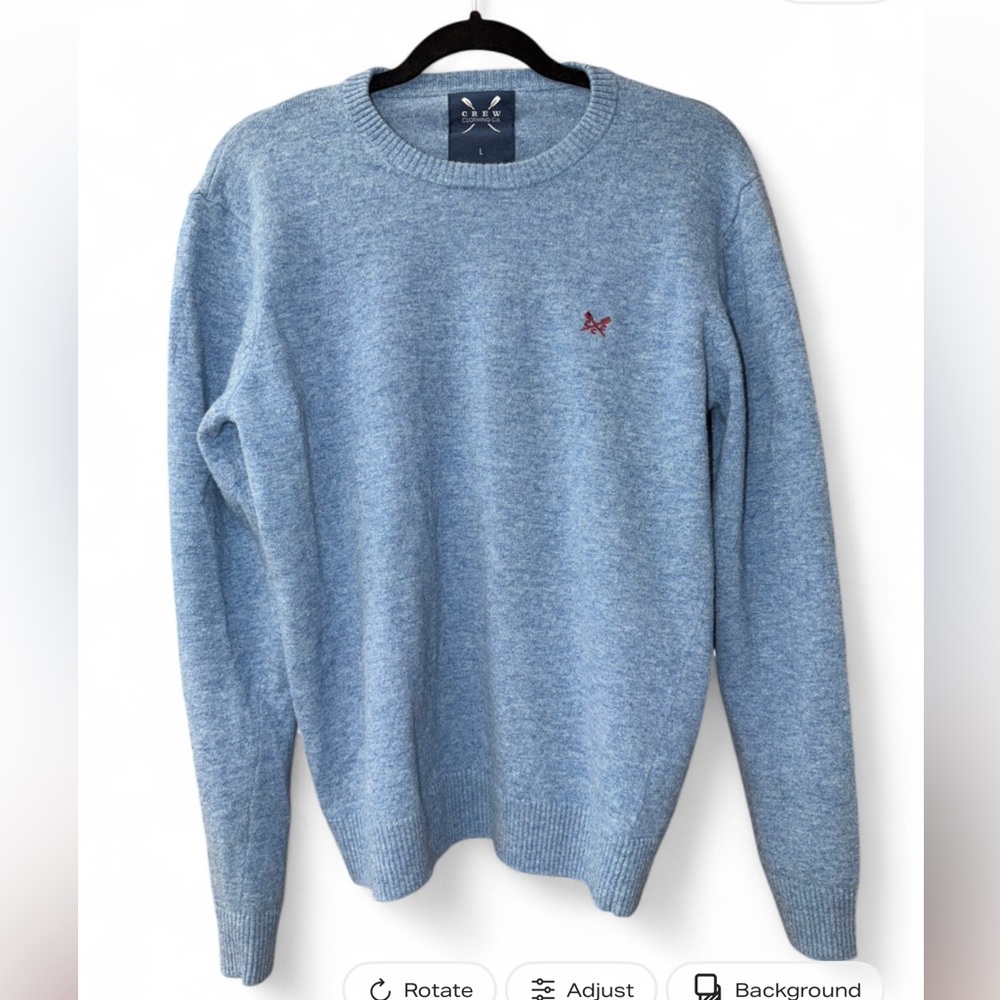 Crew Clothing Co Light Blue Knit Sweater | Size L